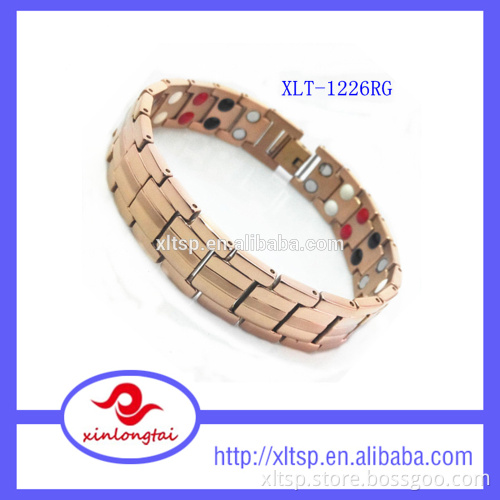 Europe hot sales 4 in 1 bio energy magnetic titanium bracelet